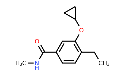 CAS 1243394-07-1 | 3-Cyclopropoxy-4-ethyl-N-methylbenzamide