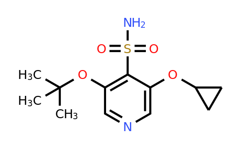 CAS 1243394-13-9 | 3-Tert-butoxy-5-cyclopropoxypyridine-4-sulfonamide