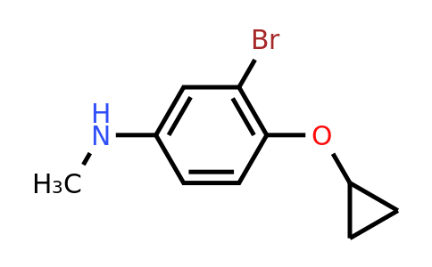CAS 1243394-16-2 | 3-Bromo-4-cyclopropoxy-N-methylaniline