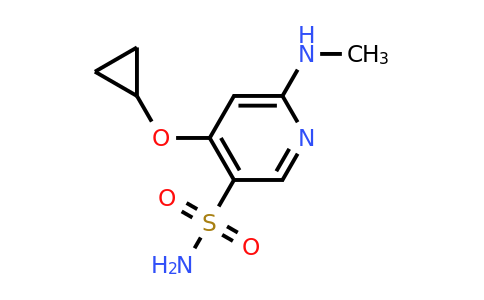 CAS 1243394-22-0 | 4-Cyclopropoxy-6-(methylamino)pyridine-3-sulfonamide