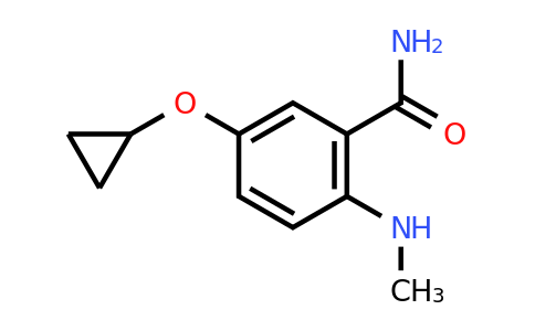 CAS 1243394-25-3 | 5-Cyclopropoxy-2-(methylamino)benzamide