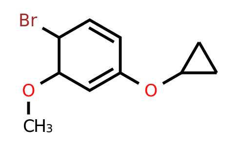 CAS 1243394-31-1 | 5-Bromo-2-cyclopropoxy-6-methoxycyclohexa-1,3-diene