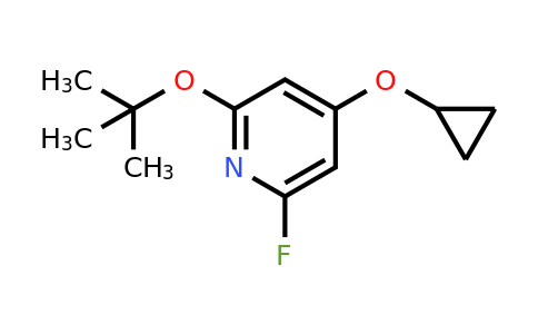 CAS 1243394-38-8 | 2-Tert-butoxy-4-cyclopropoxy-6-fluoropyridine