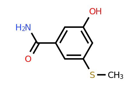 CAS 1243394-41-3 | 3-Hydroxy-5-(methylsulfanyl)benzamide