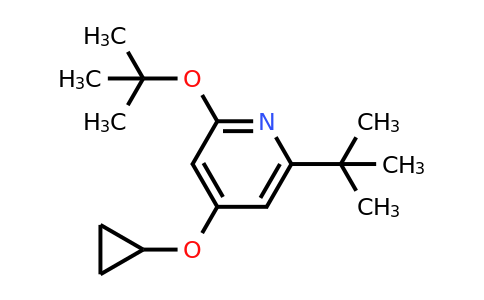 CAS 1243394-43-5 | 2-Tert-butoxy-6-tert-butyl-4-cyclopropoxypyridine