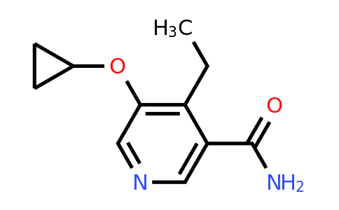 CAS 1243394-44-6 | 5-Cyclopropoxy-4-ethylnicotinamide
