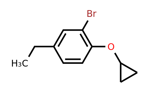 CAS 1243394-45-7 | 2-Bromo-1-cyclopropoxy-4-ethylbenzene
