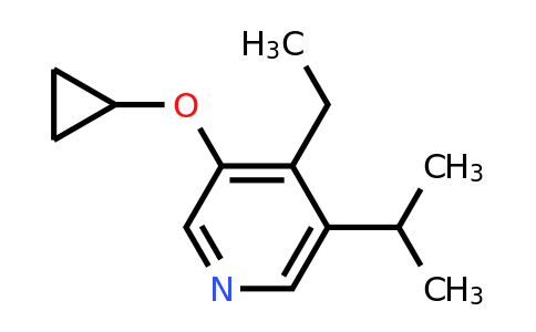 CAS 1243394-50-4 | 3-Cyclopropoxy-4-ethyl-5-isopropylpyridine