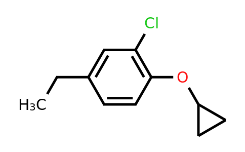 CAS 1243394-52-6 | 2-Chloro-1-cyclopropoxy-4-ethylbenzene