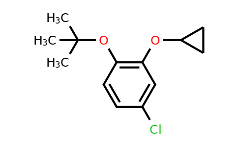 CAS 1243394-54-8 | 1-Tert-butoxy-4-chloro-2-cyclopropoxybenzene