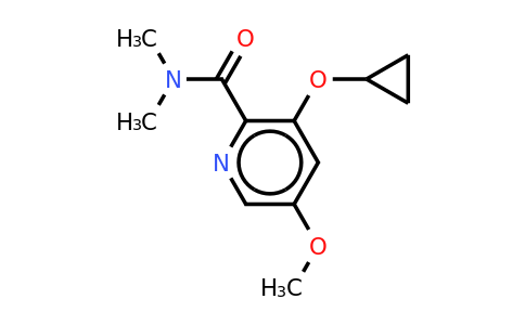 CAS 1243394-58-2 | 3-Cyclopropoxy-5-methoxy-N,n-dimethylpicolinamide