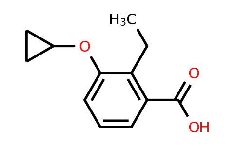 CAS 1243394-65-1 | 3-Cyclopropoxy-2-ethylbenzoic acid