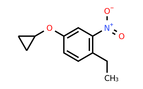 CAS 1243394-70-8 | 4-Cyclopropoxy-1-ethyl-2-nitrobenzene