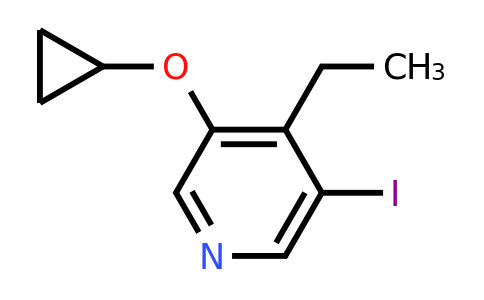 CAS 1243394-71-9 | 3-Cyclopropoxy-4-ethyl-5-iodopyridine