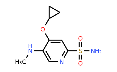 CAS 1243394-74-2 | 4-Cyclopropoxy-5-(methylamino)pyridine-2-sulfonamide