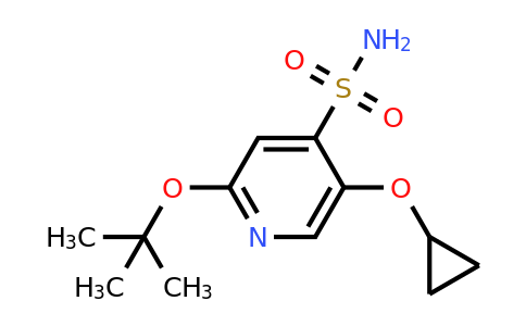 CAS 1243394-78-6 | 2-Tert-butoxy-5-cyclopropoxypyridine-4-sulfonamide
