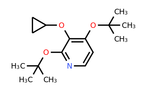 CAS 1243394-83-3 | 2,4-DI-Tert-butoxy-3-cyclopropoxypyridine
