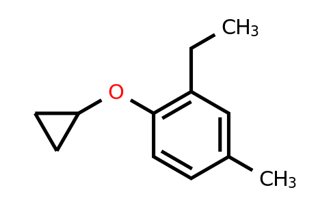 CAS 1243394-87-7 | 1-Cyclopropoxy-2-ethyl-4-methylbenzene
