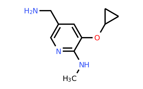 CAS 1243394-88-8 | 5-(Aminomethyl)-3-cyclopropoxy-N-methylpyridin-2-amine
