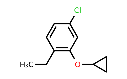 CAS 1243394-91-3 | 4-Chloro-2-cyclopropoxy-1-ethylbenzene