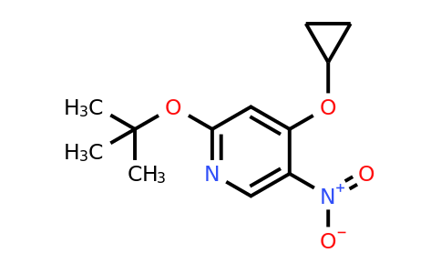 CAS 1243394-93-5 | 2-Tert-butoxy-4-cyclopropoxy-5-nitropyridine