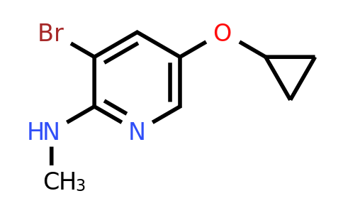 CAS 1243394-95-7 | 3-Bromo-5-cyclopropoxy-N-methylpyridin-2-amine