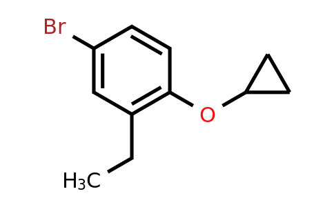 CAS 1243395-01-8 | 4-Bromo-1-cyclopropoxy-2-ethylbenzene