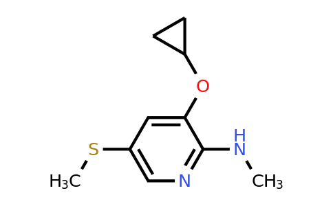 CAS 1243395-03-0 | 3-Cyclopropoxy-N-methyl-5-(methylsulfanyl)pyridin-2-amine