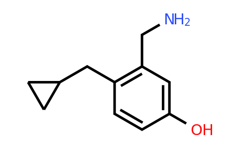 CAS 1243395-06-3 | 3-(Aminomethyl)-4-(cyclopropylmethyl)phenol