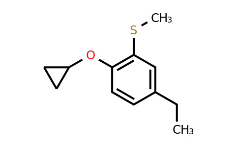 CAS 1243395-08-5 | (2-Cyclopropoxy-5-ethylphenyl)(methyl)sulfane