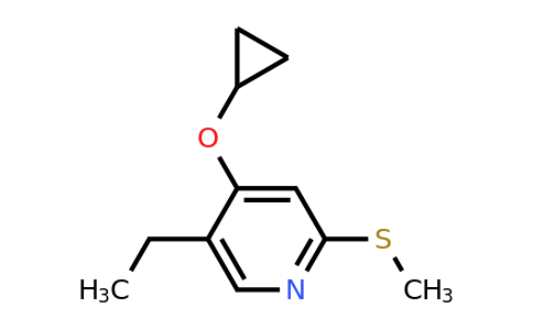 CAS 1243395-10-9 | 4-Cyclopropoxy-5-ethyl-2-(methylsulfanyl)pyridine