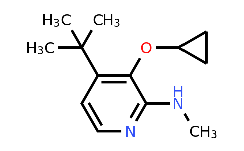CAS 1243395-14-3 | 4-Tert-butyl-3-cyclopropoxy-N-methylpyridin-2-amine