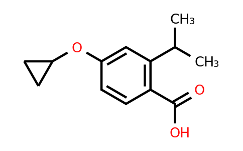 CAS 1243395-15-4 | 4-Cyclopropoxy-2-isopropylbenzoic acid