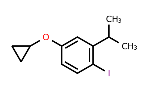 CAS 1243395-21-2 | 4-Cyclopropoxy-1-iodo-2-(propan-2-YL)benzene