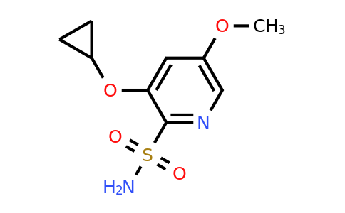 CAS 1243395-26-7 | 3-Cyclopropoxy-5-methoxypyridine-2-sulfonamide