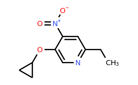CAS 1243395-33-6 | 5-Cyclopropoxy-2-ethyl-4-nitropyridine