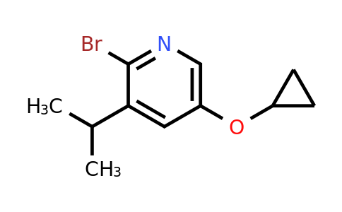 CAS 1243395-36-9 | 2-Bromo-5-cyclopropoxy-3-(propan-2-YL)pyridine