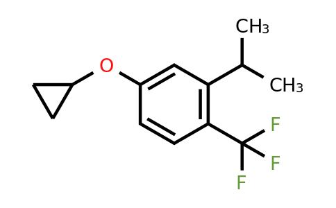 CAS 1243395-38-1 | 4-Cyclopropoxy-2-isopropyl-1-(trifluoromethyl)benzene