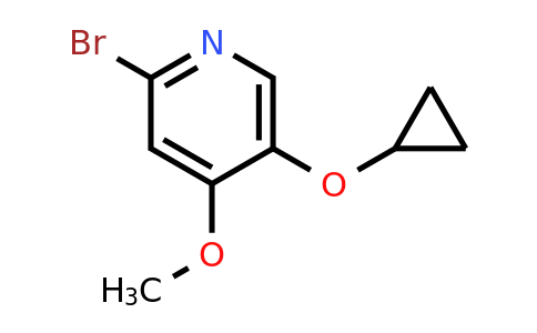 CAS 1243395-39-2 | 2-Bromo-5-cyclopropoxy-4-methoxypyridine