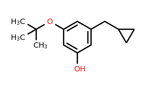CAS 1243395-41-6 | 3-Tert-butoxy-5-(cyclopropylmethyl)phenol