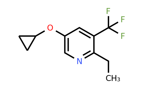 CAS 1243395-44-9 | 5-Cyclopropoxy-2-ethyl-3-(trifluoromethyl)pyridine