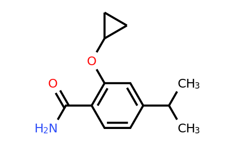 CAS 1243395-49-4 | 2-Cyclopropoxy-4-isopropylbenzamide