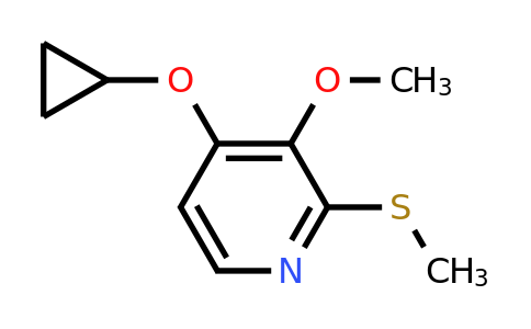 CAS 1243395-53-0 | 4-Cyclopropoxy-3-methoxy-2-(methylsulfanyl)pyridine