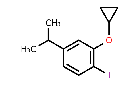 CAS 1243395-60-9 | 2-Cyclopropoxy-1-iodo-4-(propan-2-YL)benzene