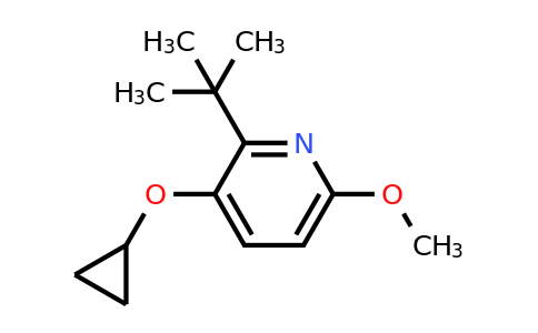 CAS 1243395-64-3 | 2-Tert-butyl-3-cyclopropoxy-6-methoxypyridine