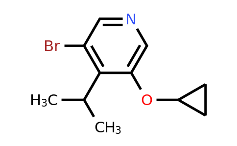 CAS 1243395-65-4 | 3-Bromo-5-cyclopropoxy-4-(propan-2-YL)pyridine