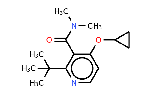 CAS 1243395-69-8 | 2-Tert-butyl-4-cyclopropoxy-N,n-dimethylnicotinamide
