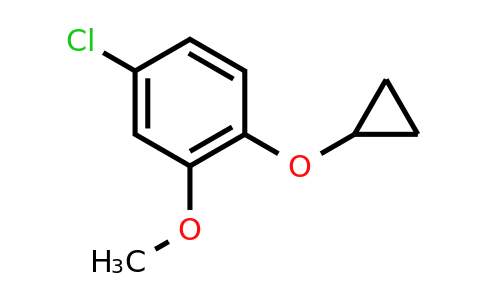 CAS 1243395-77-8 | 4-Chloro-1-cyclopropoxy-2-methoxybenzene