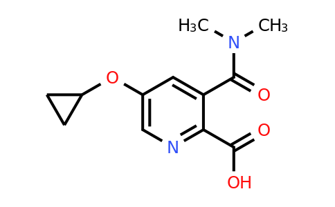 CAS 1243395-78-9 | 5-Cyclopropoxy-3-(dimethylcarbamoyl)picolinic acid