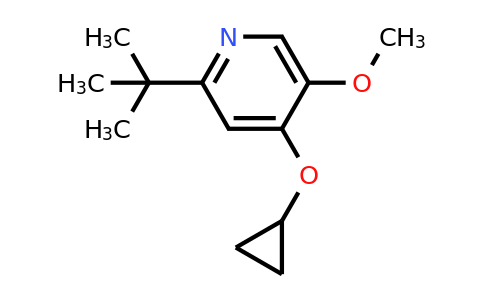 CAS 1243395-86-9 | 2-Tert-butyl-4-cyclopropoxy-5-methoxypyridine